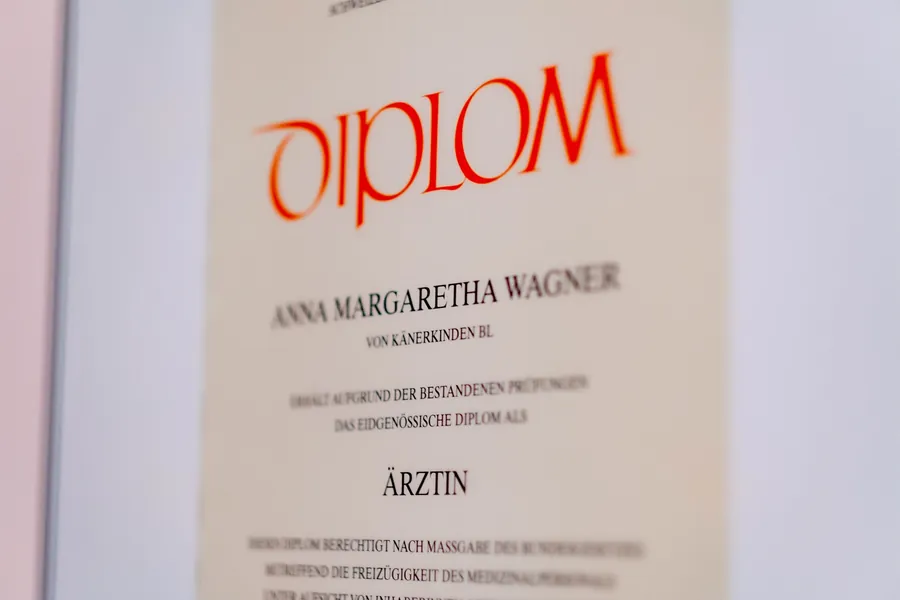 Eidgenössisches Diplom als Ärztin – Anna Margareta Wagner